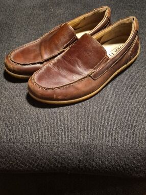 Born Brown Leather Slip-On Loafers